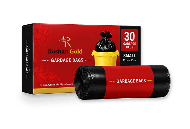 Roshan Gold Garbage Bags – 30 Small Bags 48cm x 56cm